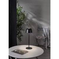 Star Trading Akku-Tischleuchte Ronda IP54, Warmweiss, Schwarz - Dimmbar: nicht dimmbar - Lichtfarbe: Warmweiss - Zusätzliche Ausstattung: Ein/Aus-Schalter - Leuchtenfarbe: Schwarz - Gesamtleistung: 1.7 W - Lampensockel: LED fest verbaut