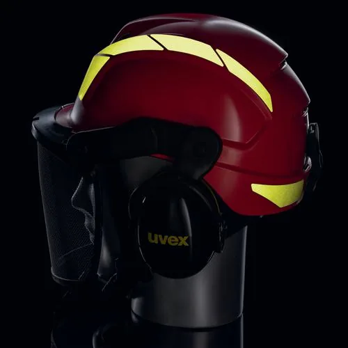 Uvex 9774238 safety headgear High-Density Polyethylene (HDPE) Red, Yellow