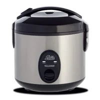 Solis Reiskocher Compact 821 0.8 l - Funktionen: Reis - Warmhalten - Kochen - Detailfarbe: Silber - Schwarz - Leistung: 350 W - Warmhaltefunktion: Ja - Timerfunktion: Nein - Volumen: 0.8 l