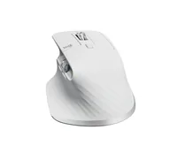Logitech Maus MX Master 3S Pale Grey - Maus-Typ: Standard - Maus Features: Seitliches Scrollrad - Logi Bolt-Empfänger - Easy Switch - Daumentaste - Scrollrad - Bedienungsseite: Rechtshänder - Detailfarbe: Weiss - Verbindungsart: Kabellos - Schnittstelle: