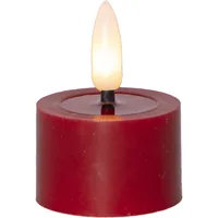 Star Trading LED Teelichter Set 2 Pack Flow 5 cm – rot - Betriebsart: Akkubetrieb - Fernbedienung: Nein - Aussenanwendung: Nein - Timerfunktion: Ja - Set: Ja - Durchmesser: 4 cm