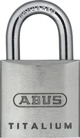 Abus Vorhängeschloss 64TI/20 Silber Aluminium - Schlossart: Schlüssel - Set: Nein - Aussenanwendung: Ja