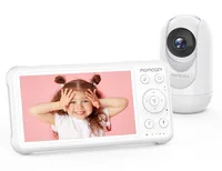 momcozy Video-Babyphone BM01 - Babyphone Art: Video - Ausstattung: Geräuschesensor - Nachtlicht - Schlaflieder - Thermometer - Videofunktion - Display vorhanden: Ja - Stromversorgung: Akkubetrieb - Reichweite Max.: 300 m - Verbindungsmöglichkeiten: Funk