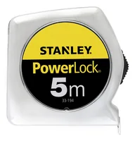 Bandmaß Powerlock, 5 Meter (gelb/chrom, 19mm, Kunststoffgehäuse)