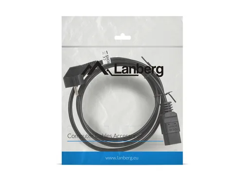 LANBERG Netzkabel-Verlängerung CEE 77->IEC 320 C19 1,8m VDE