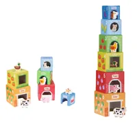 Spielba Holzspielwaren Stapelspielzeug mit Holztieren - Altersempfehlung ab: 12 Monaten - Material: Holz - Eigenschaften: Keine Eigenschaft - Zertifikate: Keine Zertifizierung - Detailfarbe: Mehrfarbig