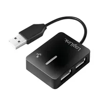 LogiLink UA0139 interface hub USB 2.0 Type-A 480 Mbit/s Black