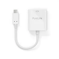 PureLink Adapter IS220 USB Type-C - VGA, Weiss - Kabeltyp: Adapter - Videoanschluss Seite A: USB Type-C - Videoanschluss Seite B: VGA