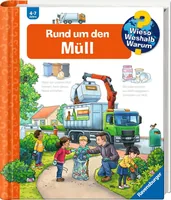 Ravensburger Kinder-Sachbuch WWW Rund um den Müll - Sprache: Deutsch - Altersempfehlung ab: 4 Jahren - Einband: Spiralbindung - Anzahl Seiten: 16 - Thema: Wieso? Weshalb? Warum? - Altersgruppe: Kleinkinder