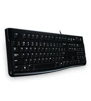 Logitech Tastatur K120 Business CH-Layout - Tastatur Typ: Standard - Tastaturlayout: QWERTZ (CH) - Tastatur Features: Ziffernblock - Keyboard Tasten: Klassisch (Knöpfe) - Detailfarbe: Schwarz - Ziffernblock: Ja