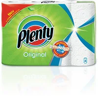 Plenty Haushaltspapier Original 4 Rollen à 45 Blatt - Verpackungseinheit: 4 Stück - Anzahl Blatt: 45 × - Natürlich Leben: Ja