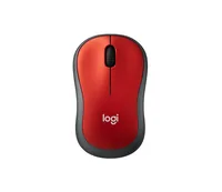 Logitech M 185 Cordless Notebook Mouse USB schwarz / rot