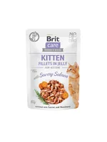 Brit Nassfutter Care Fillets Gelée Kitten Lachs, 85 g - Tierbedürfnis: Kein besonderes Bedürfnis - Geschmacksrichtung: Fisch - Zertifikate: Keine Zertifizierung - Fleischsorte: Lachs - Futtereigenschaft: Getreidefrei - Hypoallergen - Ohne Zuckerzusatz - P