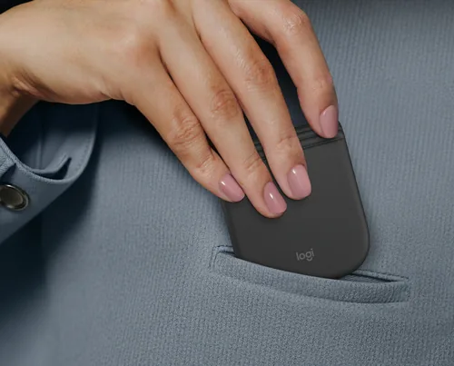 Logitech Maus Mobi Fold faltbar, Graphit - Maus-Typ: Mobile - Bedienungsseite: Universal - Maus Features: Faltbar - Programmierbare DPI-Einstellung - Programmierbare Tasten - Detailfarbe: Graphit - Schnittstelle: Bluetooth - Verbindungsart: Kabellos