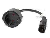 Lanberg CA-C14E-10CC-0018-BK power cable Black  C14 coupler