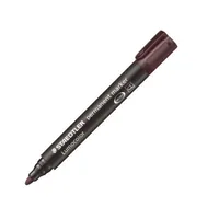 Staedtler Permanent-Marker Lumocolor 350 Braun, permanent - Strichstärke: 2 - 5 mm - Verpackungseinheit: 1 Stück - Oberfläche: CD/DVD - Karton - Stein - Glas - Papier - Set: Nein - Detailfarbe: Braun - Eigenschaft-Stift: Permanent
