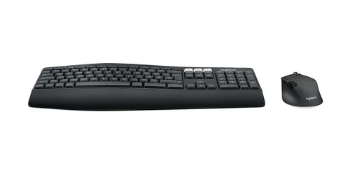 Logitech 920-008221 Tastatur Maus enthalten Universal RF Wireless + Bluetooth QWERTZ Deutsch Schwarz