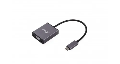 LMP Konverter USB-C – VGA Spacegrau - Kabeltyp: Konverter - Videoanschluss Seite A: USB Type-C - Videoanschluss Seite B: VGA