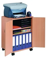 DURABLE Multifunktionswagen 74/53 2 Türen, 2 Böden, Braun - Detailfarbe: Braun