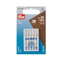 Prym Nähmaschinennadel Nr. 80 - 100 für Leder, 5 Stück - Verpackungseinheit: 5 Stück - Detailfarbe: Silber - Produkttyp: Nähmaschinennadel