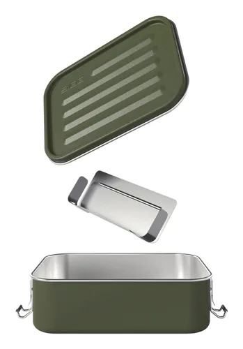 Sigg Lunchbox Gemstone 1.1 l Edelstahl, Roasted Grenn - Materialtyp: Metall - Unterteilungsmöglichkeit: Ja - Material: Edelstahl - Set: Nein - Motiv: Kein - Anwender: Erwachsene - Kinder
