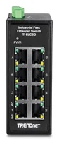 TRENDnet 8-Port Industrial Fast Ethernet DIN-Rail MiniSwitch