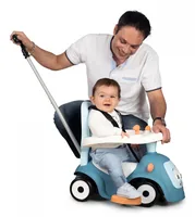 Smoby Rutschfahrzeug Maestro 3-in-1 Blau - Fahrzeugtyp: Rutschfahrzeug - Altersempfehlung ab: 6 Monaten - Ausstattung: Schiebestange - Fussstütze - Haltegriff - Detailfarbe: Blau - Material: Kunststoff