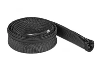 Delock Kabelschlauch 1 m x 30 mm, mit Reissverschluss Schwarz - Detailfarbe: Schwarz - Breite: 30 mm - Länge: 1 m - Produkttyp: Kabelschlauch - Ausstattung Kabelmanagement: Wiederverwendbar - Reissverschluss - Verpackungseinheit: 1 Stück