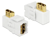 Delock Keystone-Modul HDMI Typ-A, WS 90° gewinkelt - Modultyp: Keystone - Anschluss Front: Buchse HDMI - Anschluss Rück: Buchse HDMI - Medientyp: Video - Schirmung: Ja - Verpackungseinheit: 1 Stück