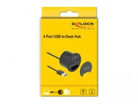 DELOCK 4 Port Tisch-Hub mit 4x SuperSpeed USB Typ-A Port