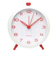 Karlsson Retro Mechanical alarm clock White, Red