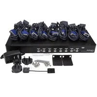 8 PORT 1U USB KVM SWITCH KIT IN