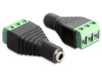 Delock Audio-Adapter 3 Pin 3.5 mm Klinke - Unkonfektioniert - Kabeltyp: Adapter - Audioanschluss Seite A: 3.5 mm Klinke - Audioanschluss Seite B: Unkonfektioniert - Audiokanäle: Stereo