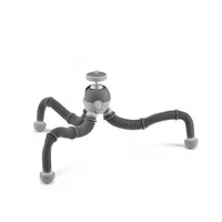 Joby Tischstativ PodZilla Medium Kit Grau - Höhenverstellbar: Nein - Detailfarbe: Grau - Material: Aluminium - Plastik - Gummi - Stativ-Bauart: Tischstativ - Stativgewinde: 1/4'' - Stativ-Ausstattung: Stativgewinde - Kugelkopf