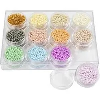 Creativ Company 68235 profilo Perlina da conteria Vetro Multicolore 12 pz