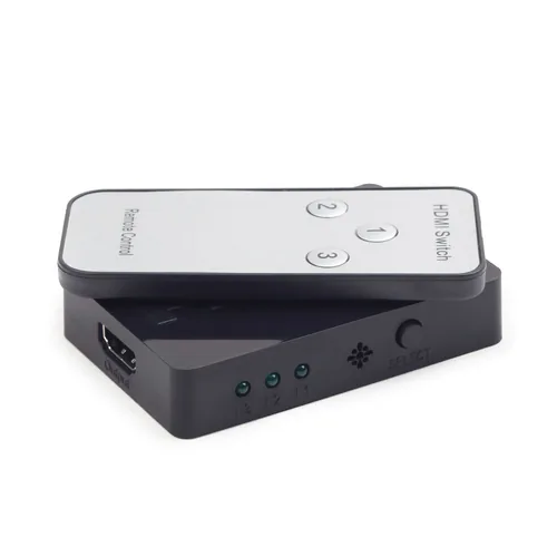 gembird HDMI Switch 3 Eingänge -> 1 Ausgang 4k Fernbed.