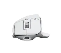 Logitech Maus MX Master 3S Pale Grey - Maus-Typ: Standard - Maus Features: Seitliches Scrollrad - Logi Bolt-Empfänger - Easy Switch - Daumentaste - Scrollrad - Bedienungsseite: Rechtshänder - Detailfarbe: Weiss - Verbindungsart: Kabellos - Schnittstelle:
