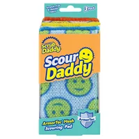 Scrub Daddy Scour Daddy sponge Rectangular Foam Green, Pink, Yellow 3 pc(s)