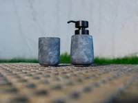 Wenko Zahnputzbecher Sacile Grau - Detailfarbe: Grau - Detailmaterial: Keramik - Grundmaterial: Keramik