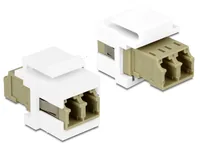 Delock Keystone Modul LC Duplex Buchse > Buchse Multimode