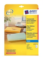 AVERY ZWECKFORM Etiketten 63,5x29,6mm J4721-25 transparent 675 Stück