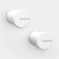 Brabantia Haken Mindset 2er Set, Weiss - Befestigung: Bohren - Material: Recycling-Kunststoff - Farbe: Weiss