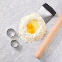Paderno Teigschaber Silber - Set: Nein - Detailfarbe: Silber - Spülmaschinenfest: Ja - Material Küchenhelfer: Edelstahl