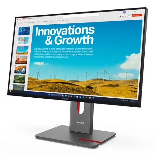 Lenovo ThinkVision P24QD-40 écran plat de PC 60,5 cm (23.8") 2560 x 1440 pixels Quad HD LCD Noir