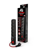 ACAR F5 POWER Black 5 AC outlet(s) 230 V 10 m