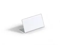 DURABLE Tischnamensschild Acryl 52x100mm transp 10er Pck