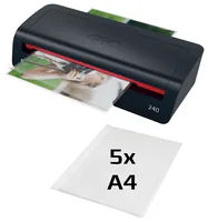 GBC Laminiergerät 240 A4 125 µm - Aufheizzeit: 2 min - Laminierverfahren: Kalt- und Heisslamination - Ausstattung: Abschaltautomatik - Maximale Folienstärke: 125 µm - Medienformat: A4 - Set: Ja