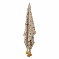 Bloomingville 82049909 throw blanket 160 x 130 cm Cotton Yellow
