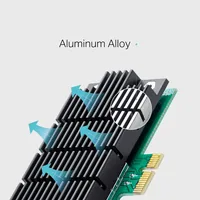 TP-Link WLAN-N PCIe Adapter Archer T4E - Schnittstelle Hardware: PCI-Express x1 - WLAN Standard: IEEE 802.11n (Wi-Fi 4) - IEEE 802.11b (Wi-Fi 2) - IEEE 802.11a (Wi-Fi 1) - IEEE 802.11g (Wi-Fi 3) - IEEE 802.11ac (Wi-Fi 5) - Frequenzband: 2.4 GHz - 5 GHz - 