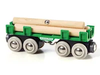 BRIO Eisenbahn Langholzwagen - Kategorie: Eisenbahnwagen & Lokomotiven - Fahrzeuge & Anhänger - Altersempfehlung ab: 3 Jahren - Material: Holz - Kunststoff - Nachhaltigkeit: FSC®